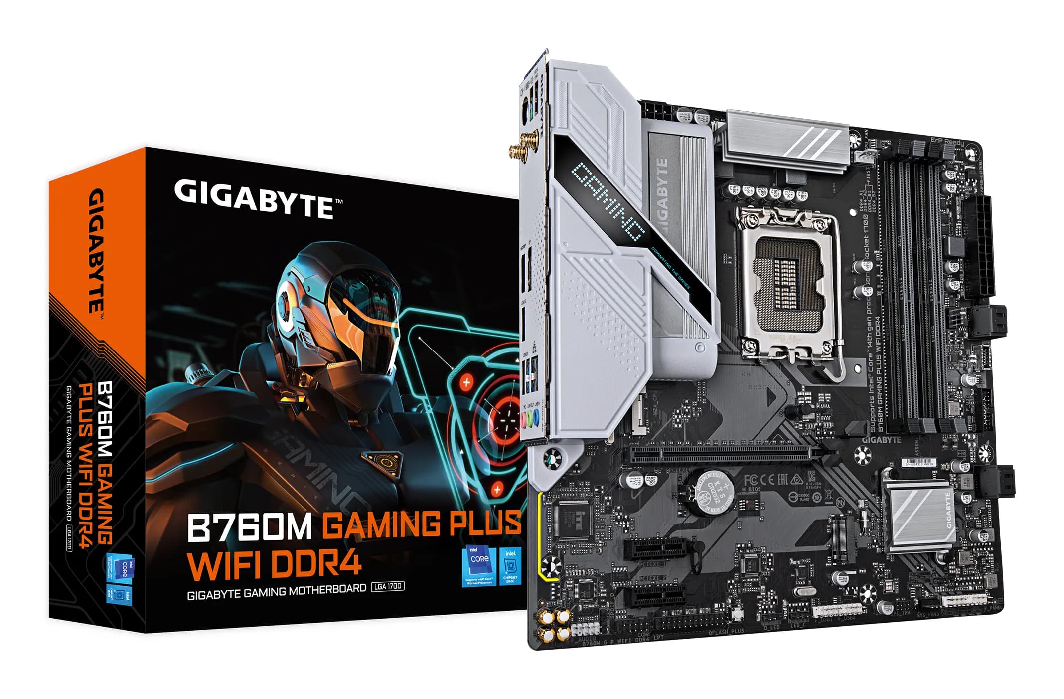Gigabyte B760M GAMING PLUS WIFI DDR4 LGA1700 mATX -emolevy