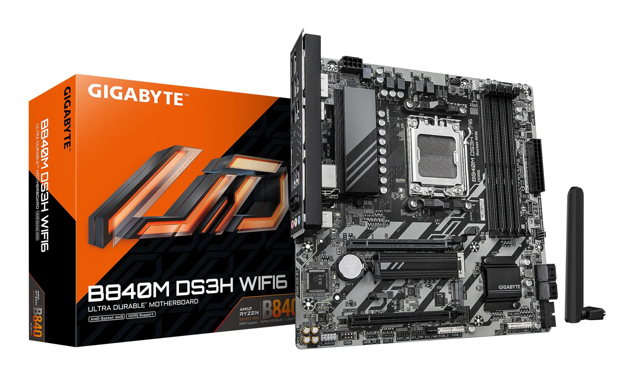 Gigabyte B840M DS3H WiFi 6 AM5 mATX -emolevy