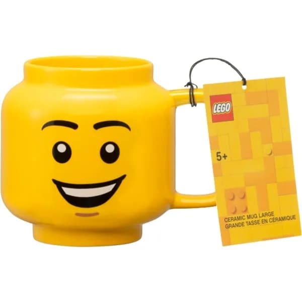 Room Copenhagen LEGO ceramic mug Happy Boy, large (yellow)