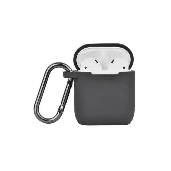 NORTH Airpods Suojakotelo Silikoni Tumma Harmaa