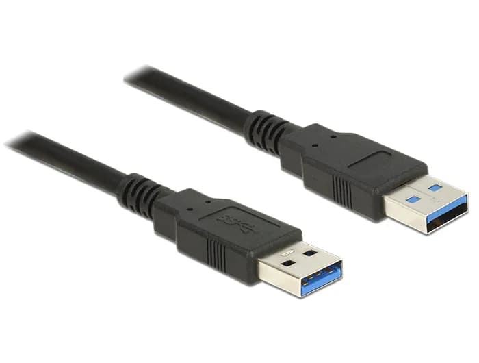 DeLOCK USB 3.0 Type-A -kaapeli, 2 m, musta