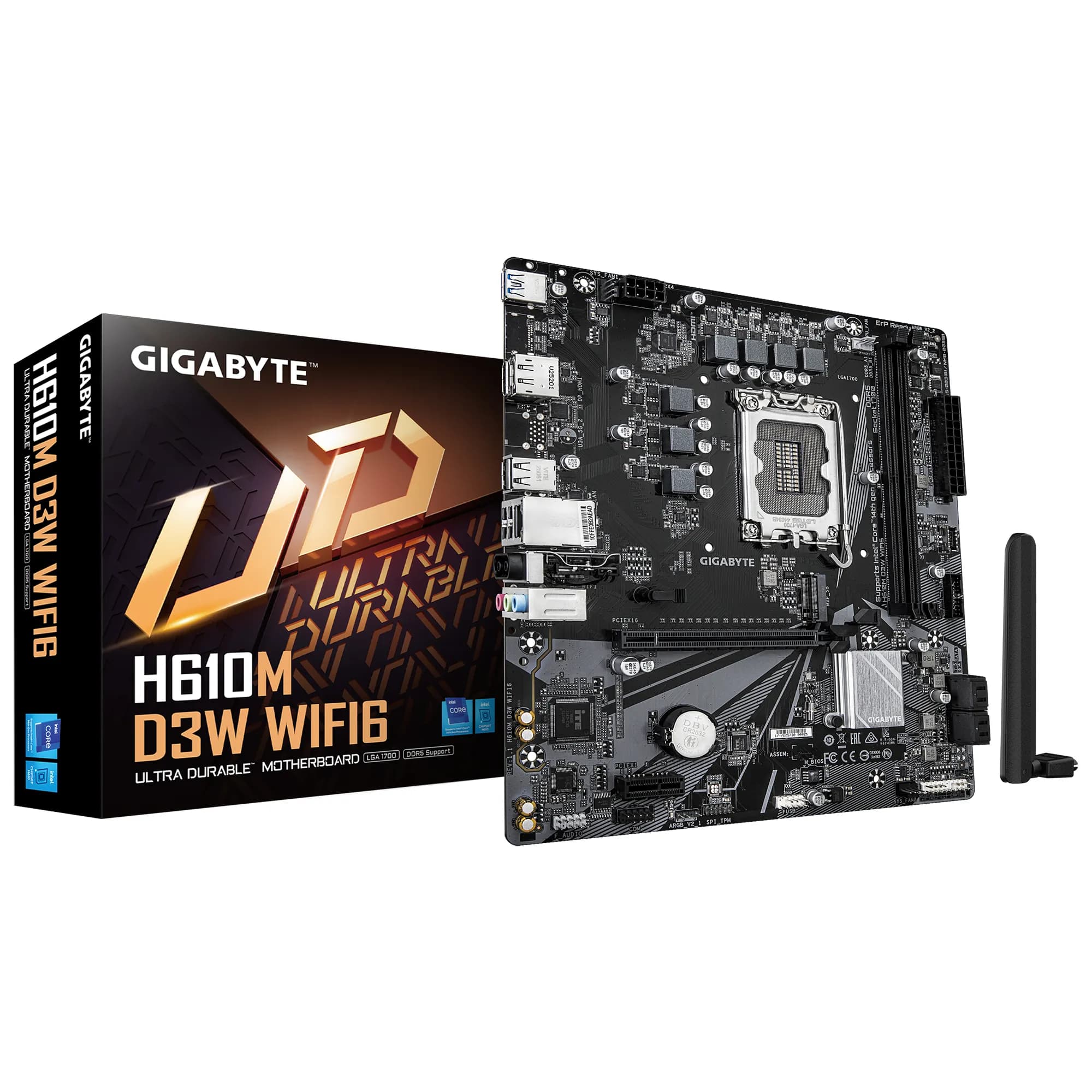 Gigabyte H610M D3W WF6 DDR5 LGA1700 mATX -emolevy