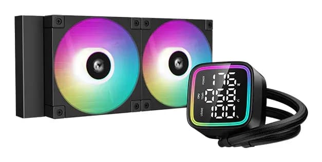 DeepCool LD240 240mm ARGB -nestejäähdytin, musta