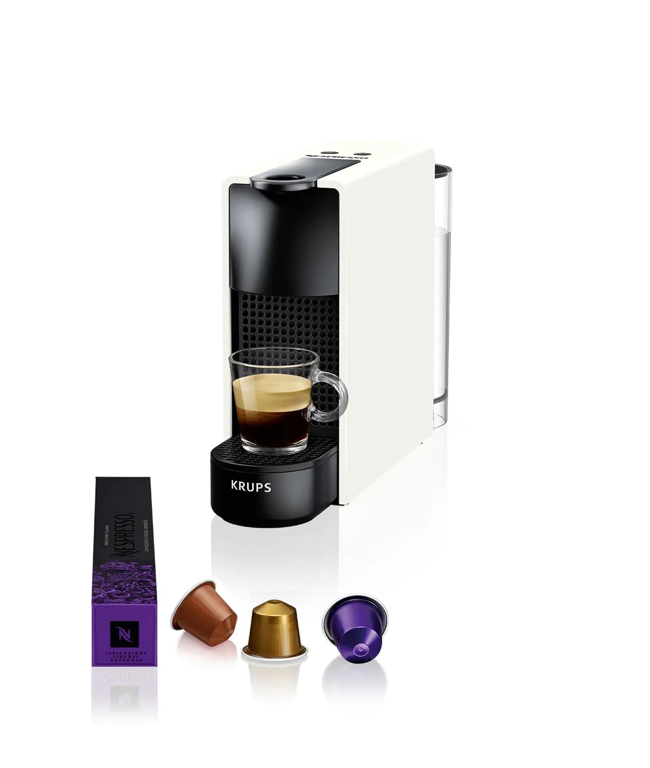 Delonghi Nespresso Essenza Mini -kapselikeitin, valkoinen