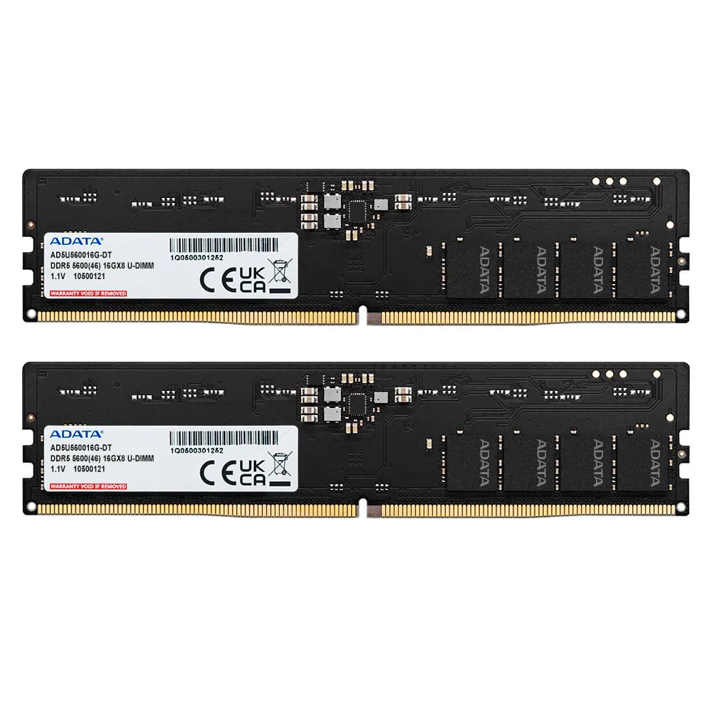 ADATA ECC 32 Gt (2 x 16 Gt) DDR5 5600 MHz, CL46 -muisti (XMP & EXPO)