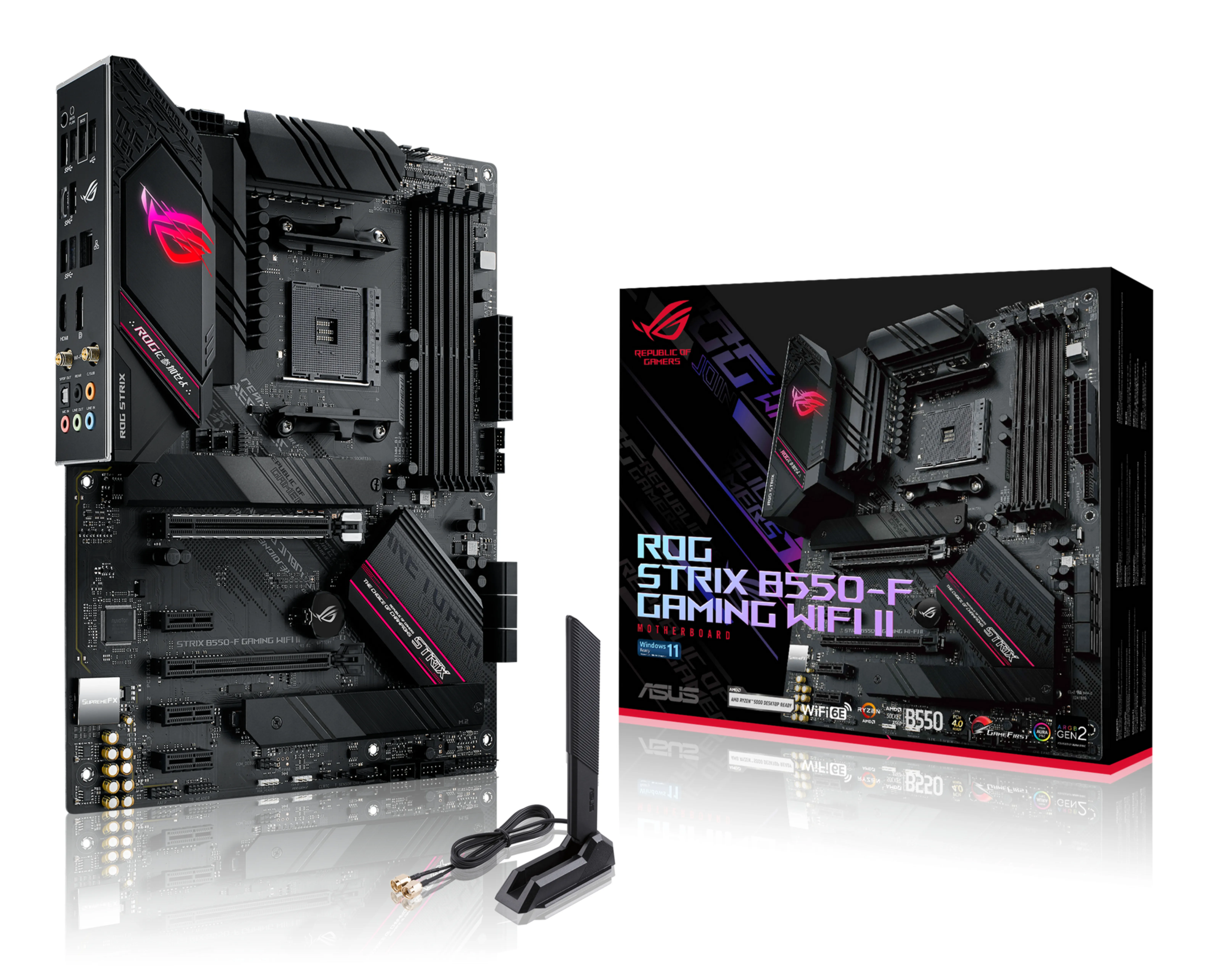 Asus ROG STRIX B550-F GAMING WIFI II AM4 ATX -emolevy