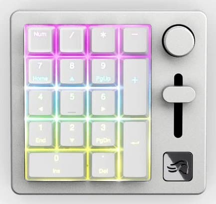 Glorious GMMK Numpad -langaton mekaaninen numeronäppäimistö, valkoinen