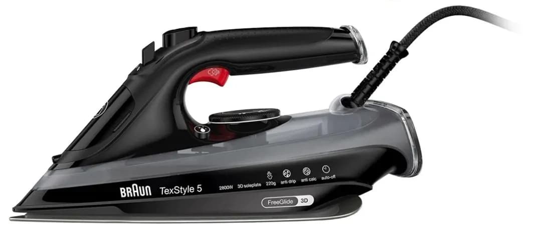 Braun TexStyle 5 SI 5088 -höyrysilitysrauta, Musta