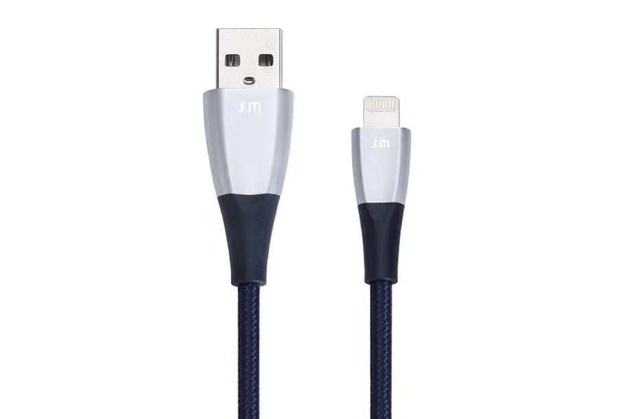 Just Mobile ZinCable Lightning – USB-A -kaapeli, 1,5 m, hopea