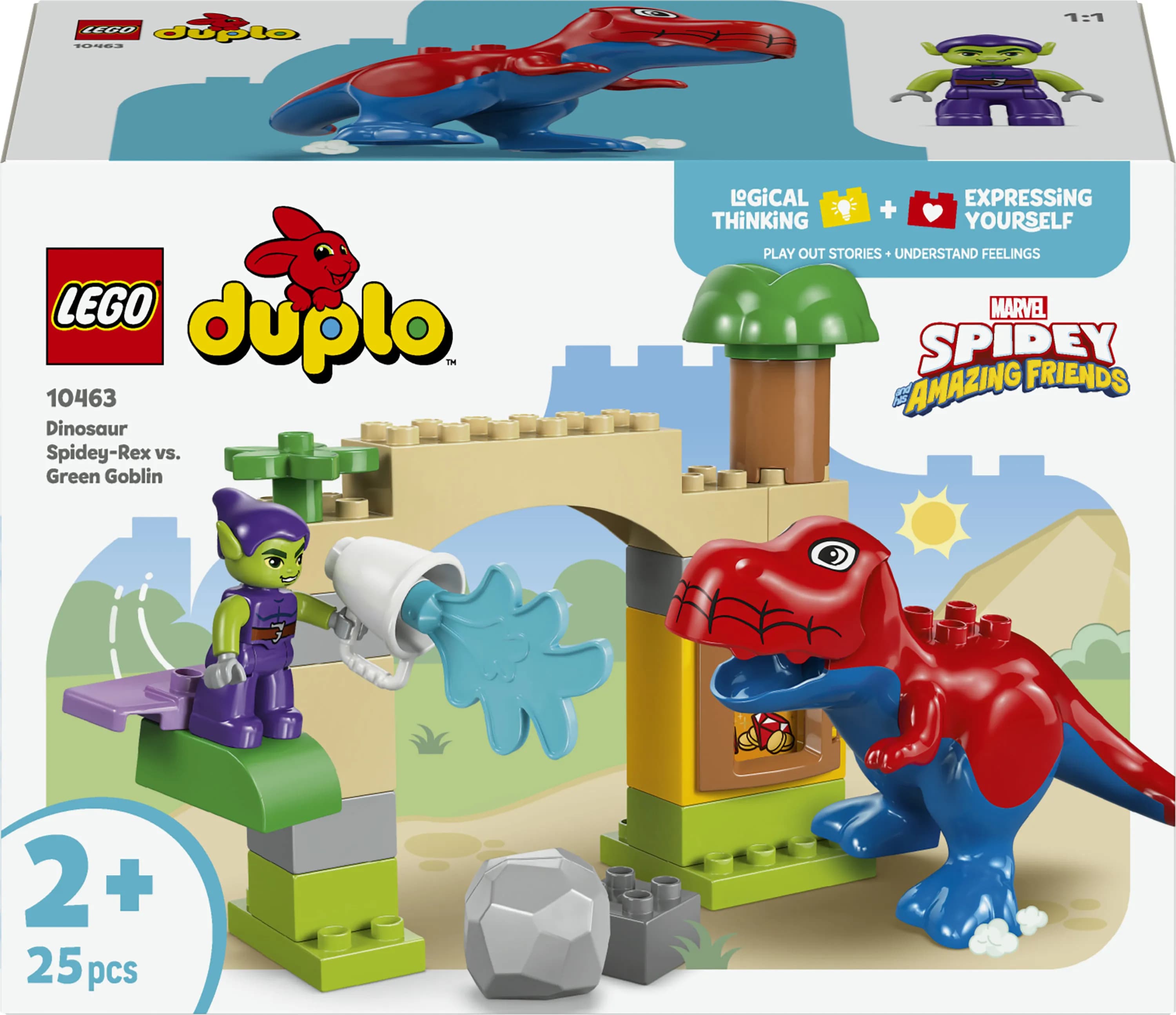 LEGO DUPLO Disney Spidey-Rex-dinosaurus vs. Green Goblin 10463