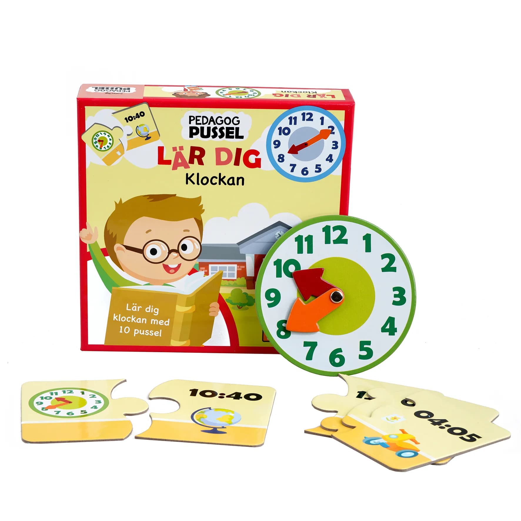 Barbo Classic Pedagog Pussel Lär Dig Klockan -lautapeli  (SE)