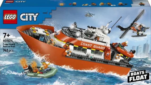 LEGO City Rannikkovartioston pelastusalus ja helikopteri 60504