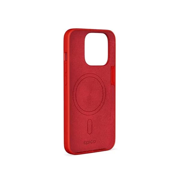 Epico Mag+ Silicone, iPhone 14 Pro Max -suojakuori, Punainen