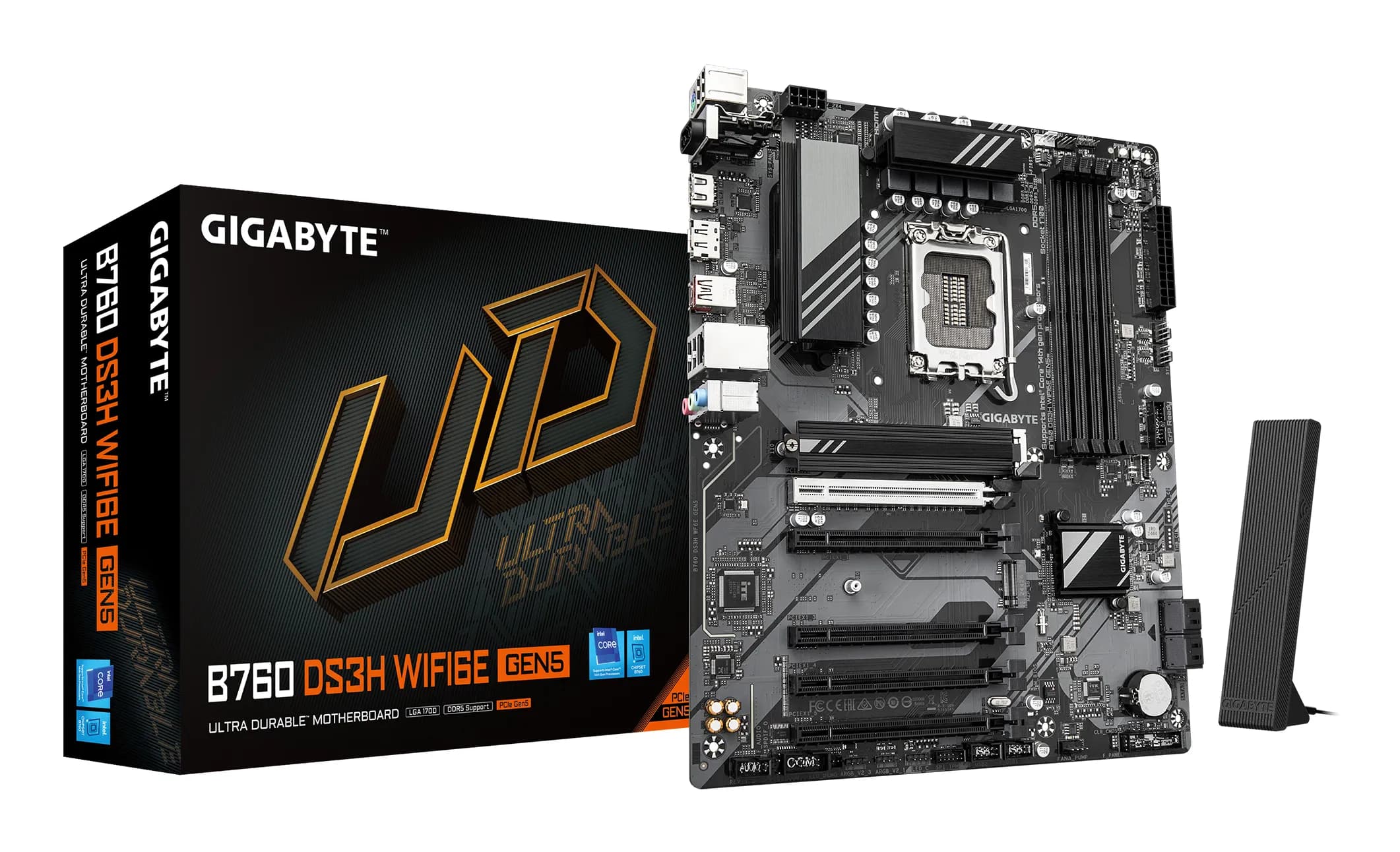 Gigabyte B760 DS3H Wi-Fi 6E LGA1700 ATX-emolevy