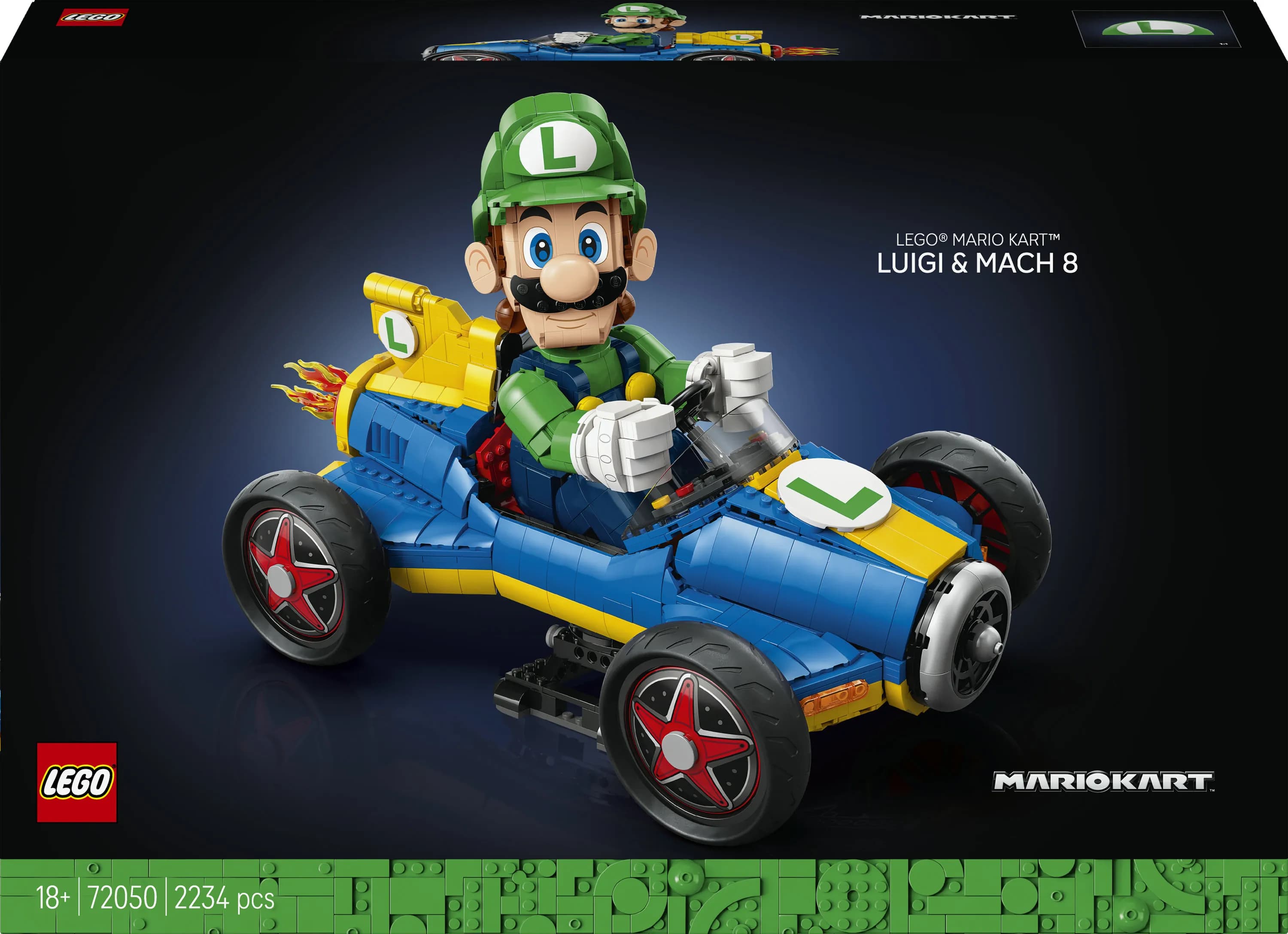 LEGO Super Mario Mario Kart Luigi ja Mach 8 72050