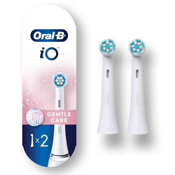 Oral-B iO Gentle Care 6 kpl -vaihtoharjaspäät, Valkoinen