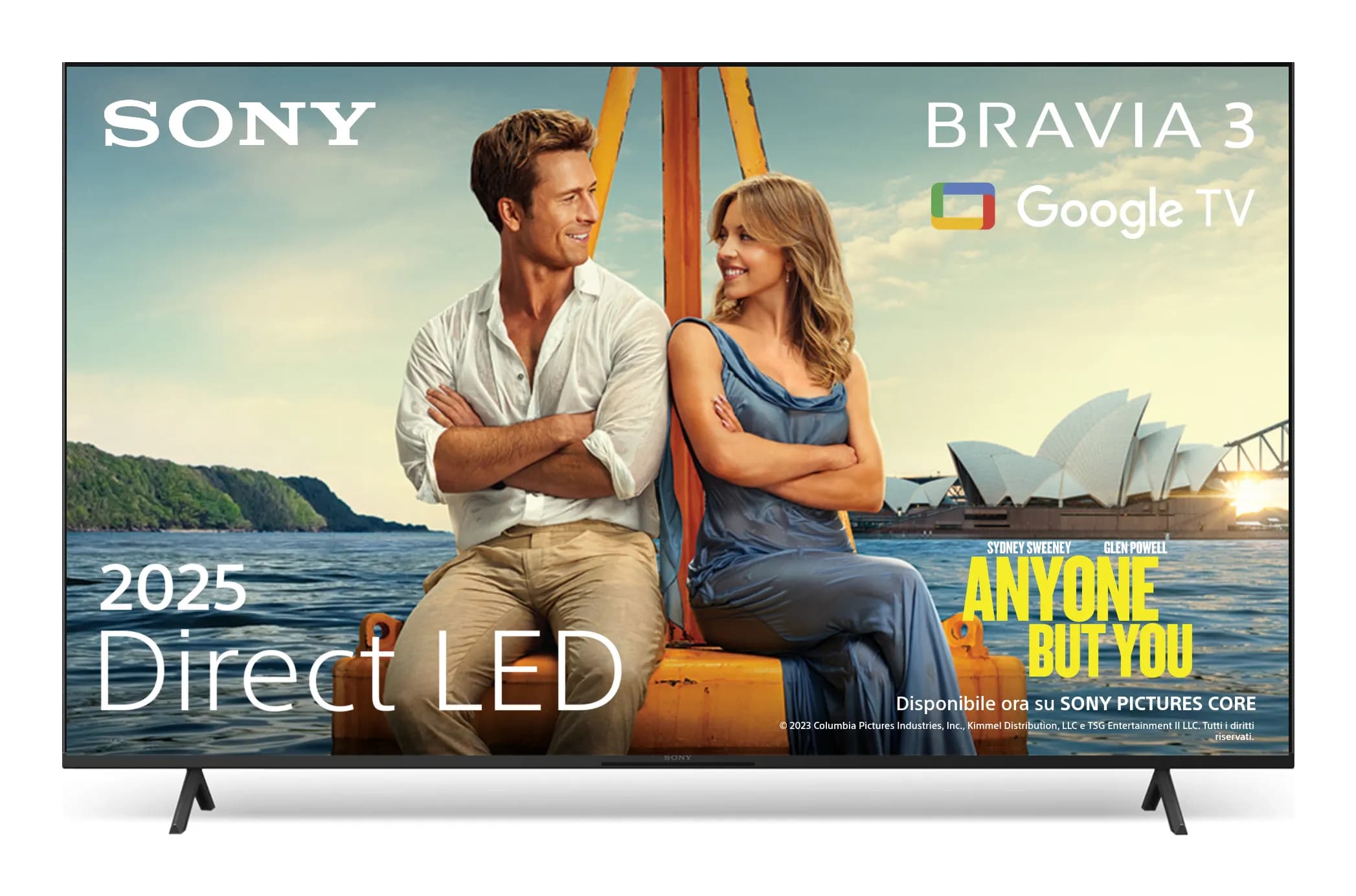 Sony Bravia 3 K65S35B 65" 4K LED Google TV, 60 Hz, Dolby Vision