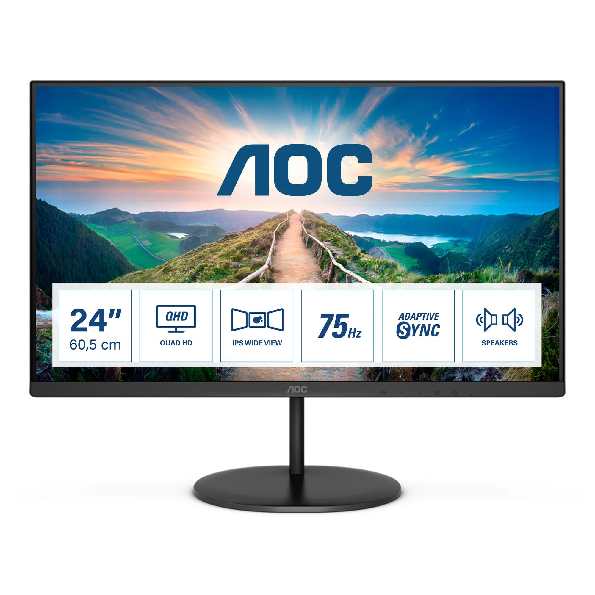 AOC Q24V4EA 23.8" QHD, IPS -näyttö