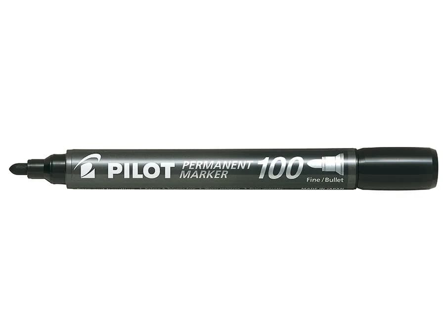 Pilot Permanent Marker 100 musta Fine