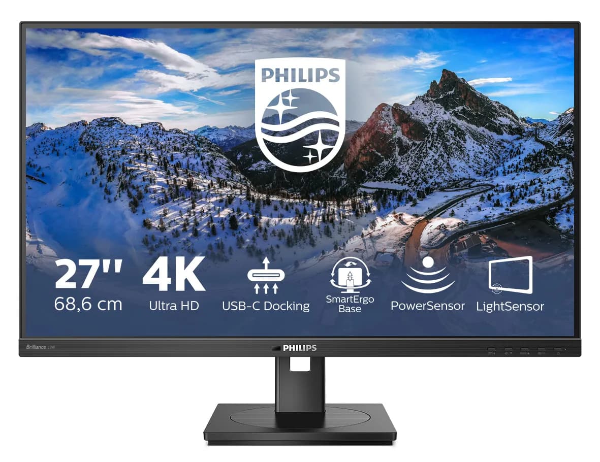 Philips Brilliance 279P1 27" 4K UHD, IPS -näyttö, USB-C hub