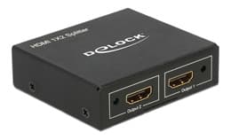 Delock HDMI Splitter 1 x HDMI in > 2 x HDMI out 4K