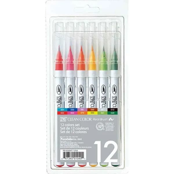 ZIG Clean Color Real Brush 12-set