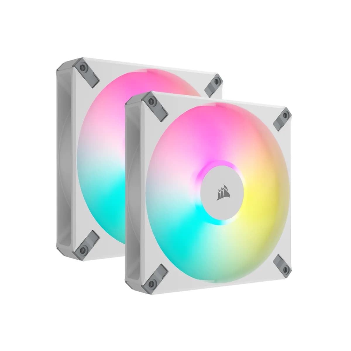 Corsair iCUE AF140 RGB Elite, 140 mm, PWM, nestelaakeri, ARGB -tuuletinsarja, 2 kpl, musta