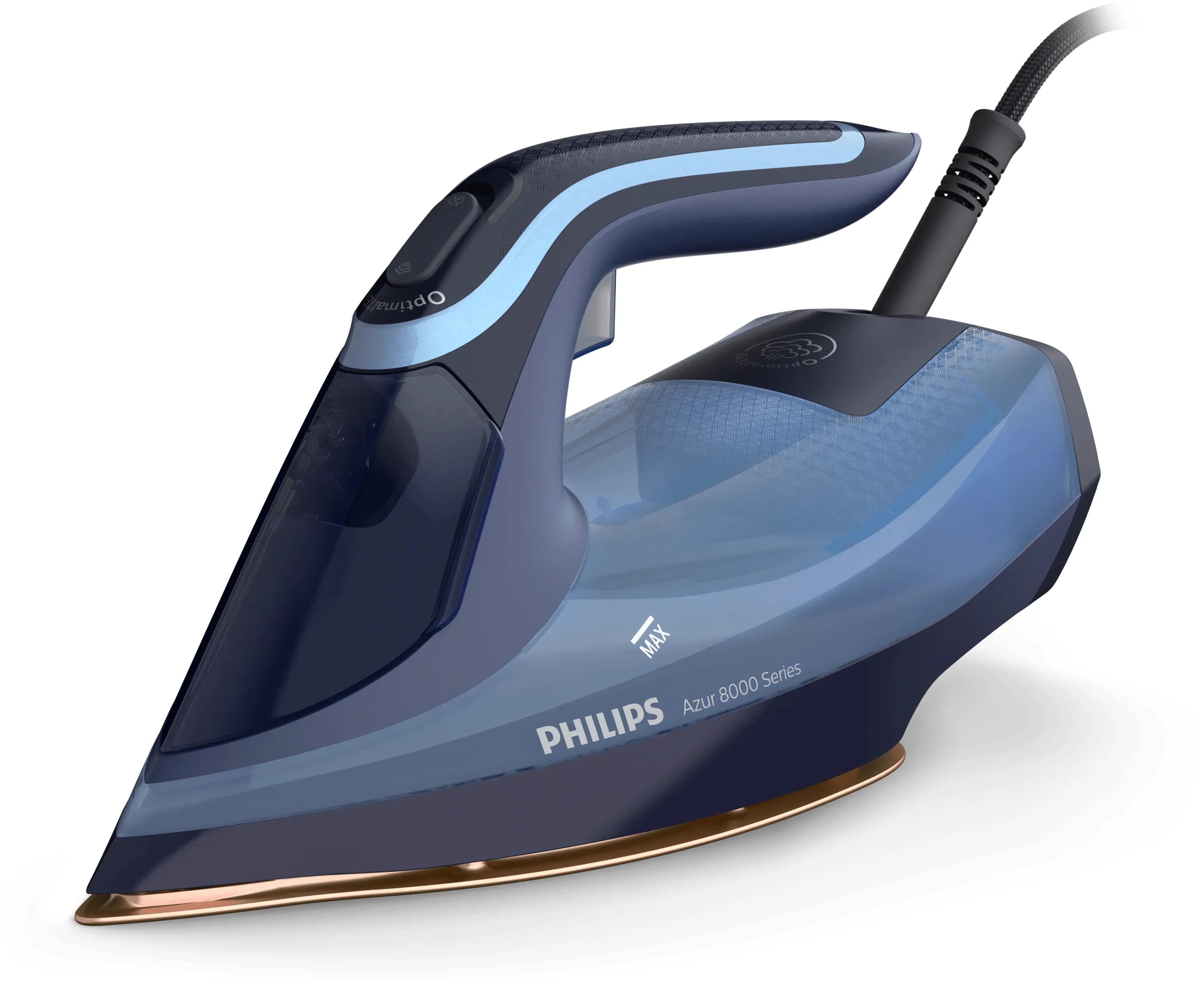 Philips Azur 8000 Series DST8020/20 -höyrysilitysrauta, 3000 W, 0,3 l, sininen