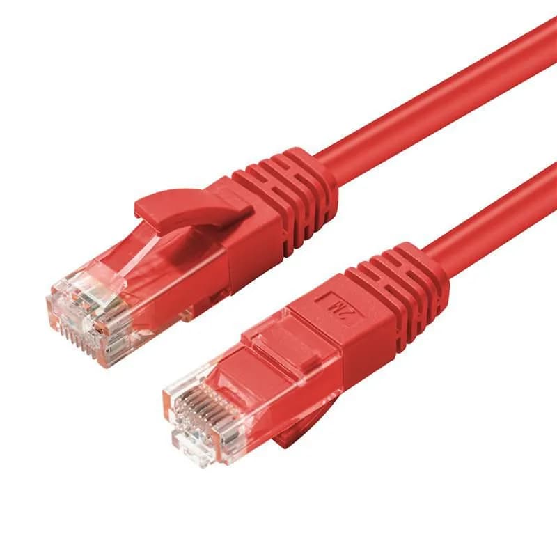MicroConnect Cat6 UTP RJ45 0.3m -verkkokaapeli, punainen