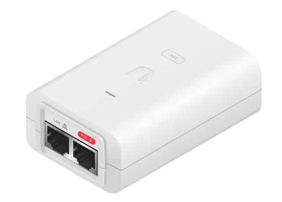 Ubiquiti PoE Injector 24V, 30W, Gigabit, White