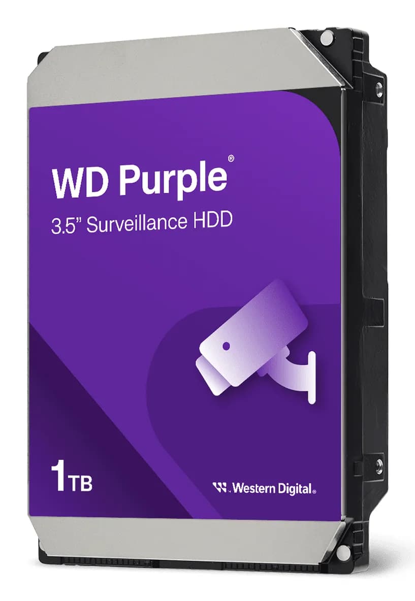 WD Purple 3.5" 1 Tt, 5400 RPM, 64 MB, SATA III -kovalevy (valvontakäyttöön)