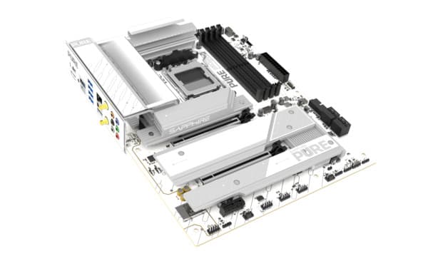 Sapphire PURE X870A WiFi 7 AM5 ATX -emolevy