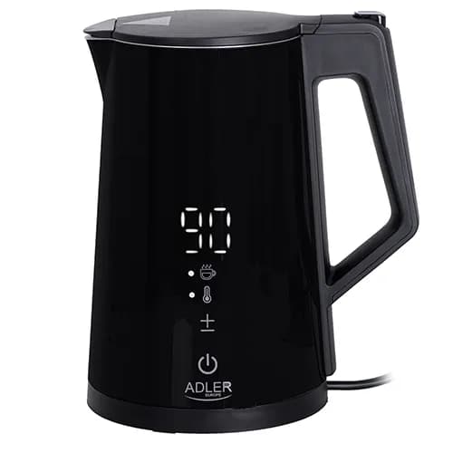 ADLER AD 1345B -vedenkeitin, 1,7 l, 2200 W, musta