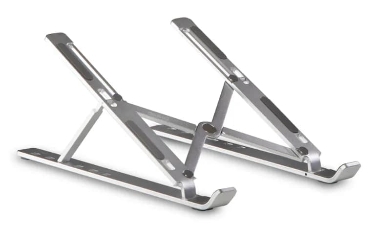 DESIRE2 Foldable Laptop Stand X shaped Aluminium Silver
