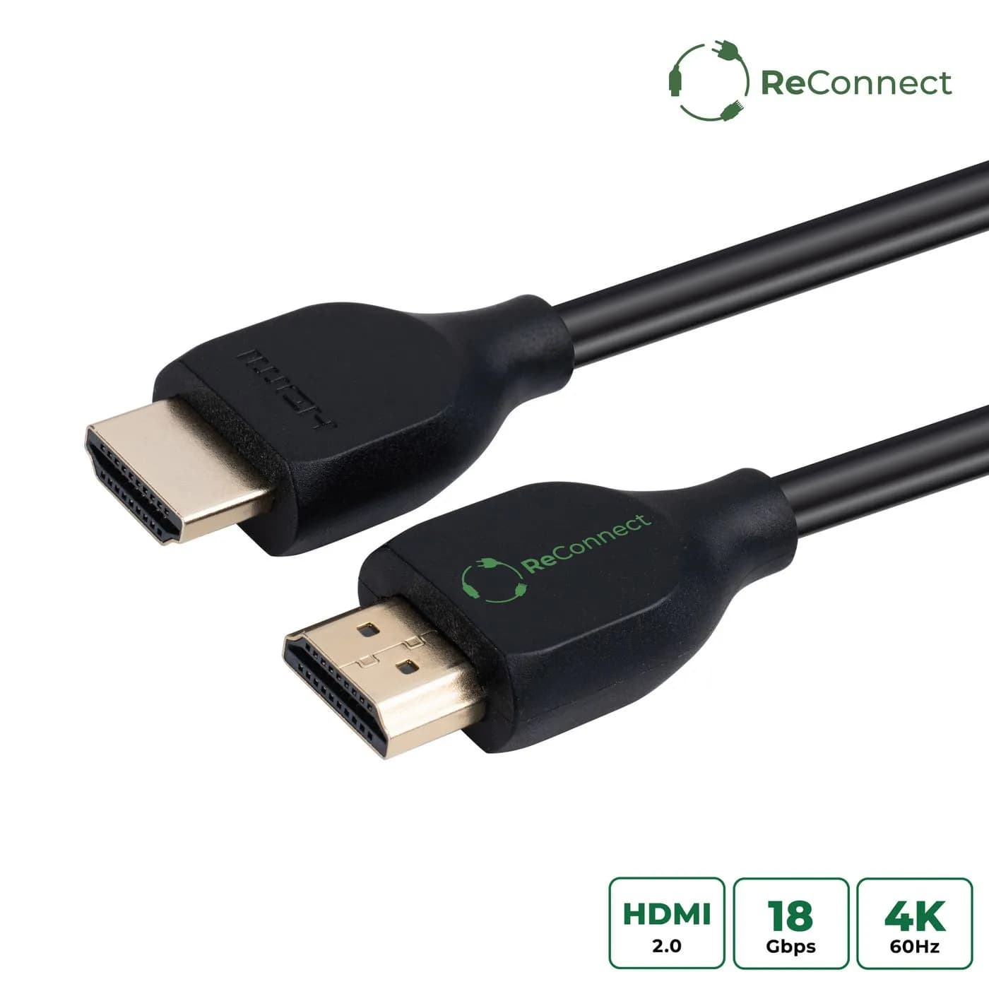 MicroConnect ECO-MC-HDM1919 HDMI 2.0 -kaapeli, jossa 4K, 1,5 m, musta