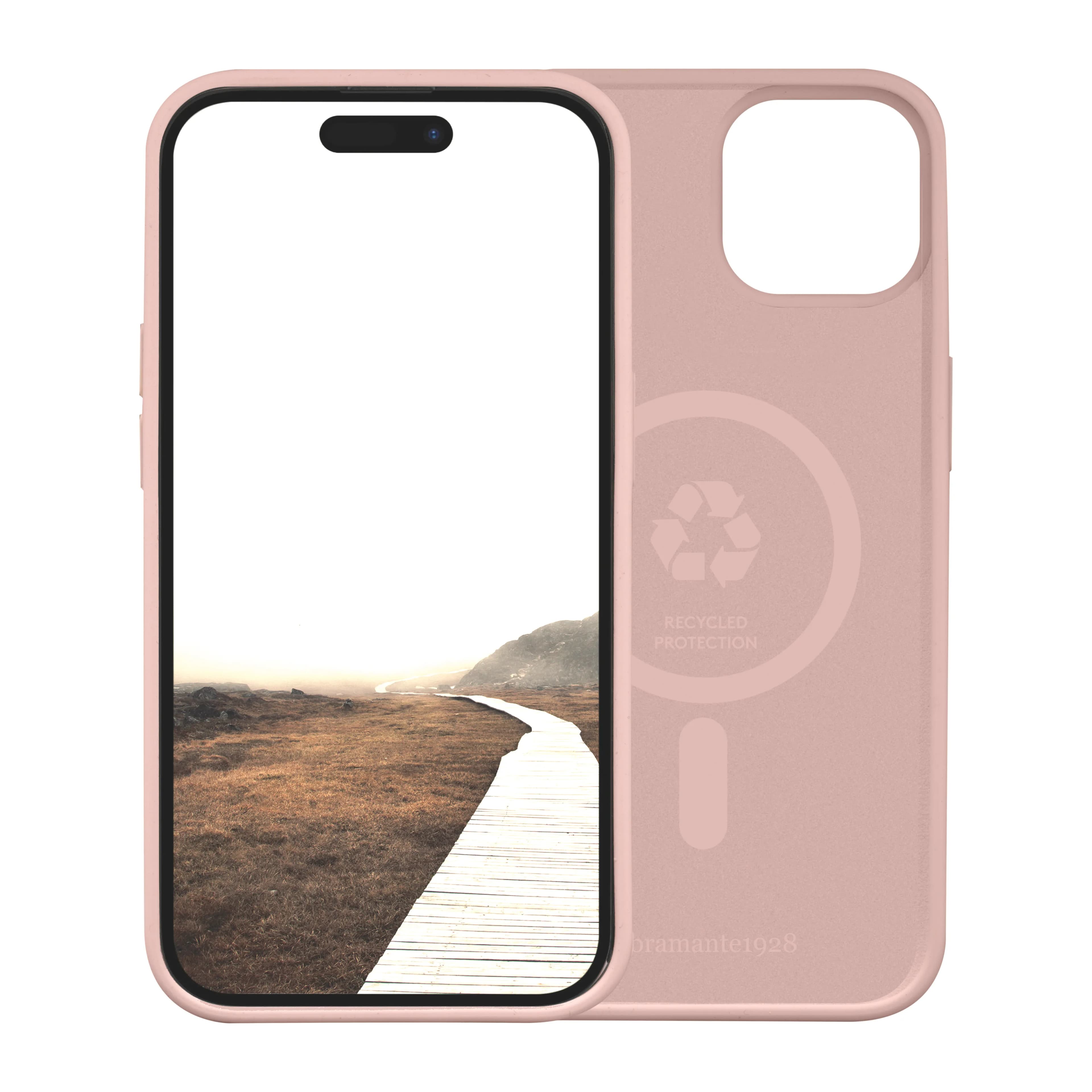 Dbramante1928 Monaco MagSafe, iPhone 15 Plus -suojakuori, Pink Sand