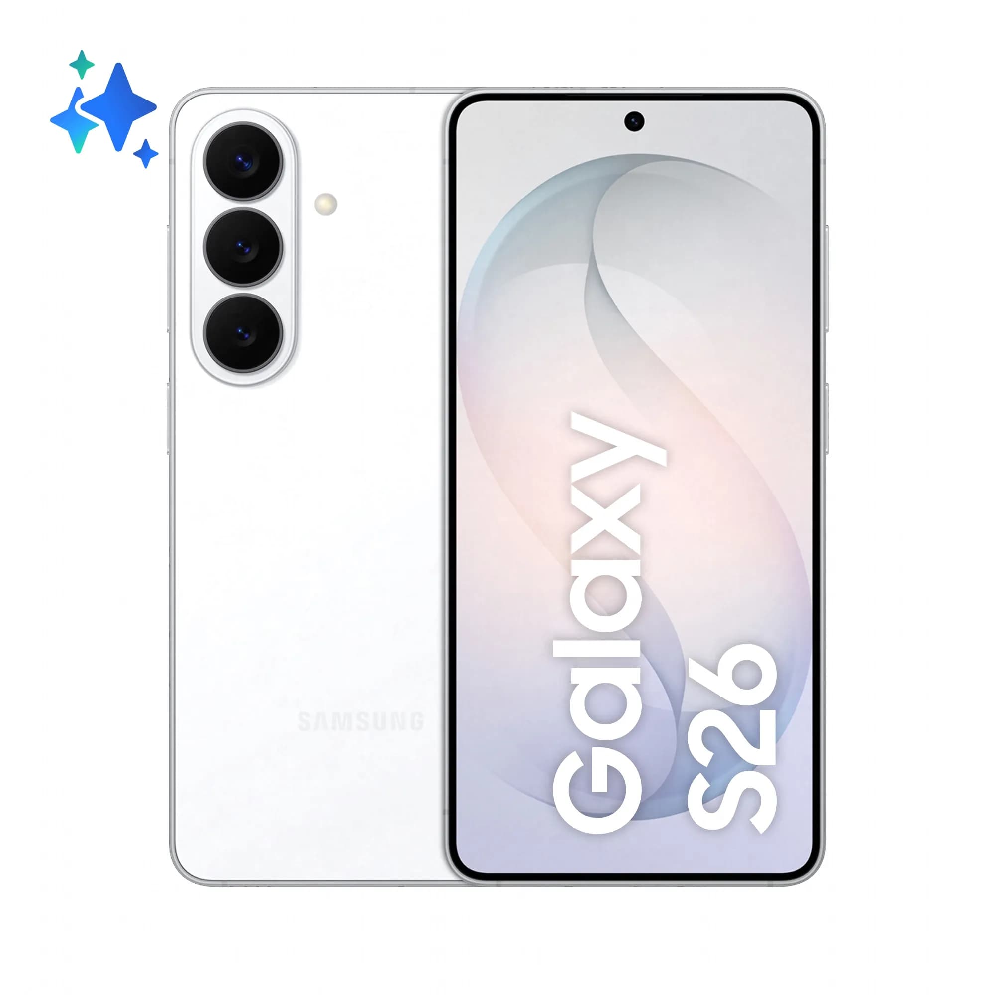 Samsung Galaxy S26 12/256 Gt -puhelin, valkoinen