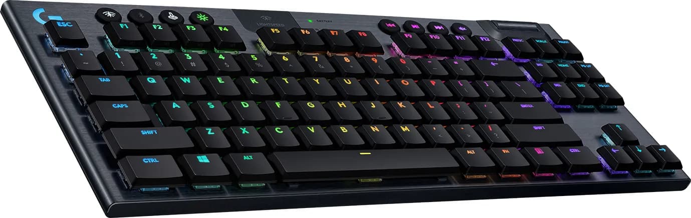 Logitech G G915 TKL LIGHTSPEED -langaton mekaaninen pelinäppäimistö, GL Linear, carbon