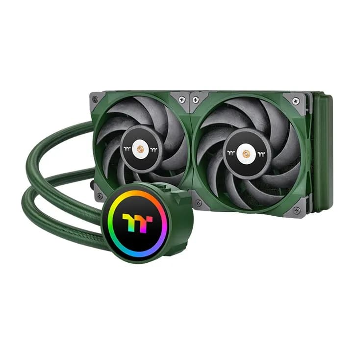 Thermaltake TOUGHLIQUID Sync 240mm ARGB -nestejäähdytin, vihreä