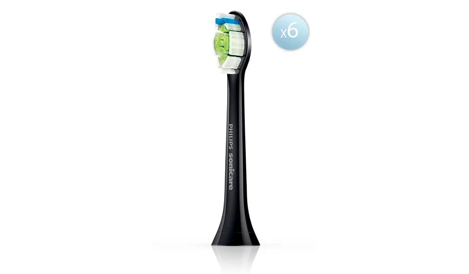 Philips Sonicare W2 Optimal White HX6066/88 Hammasharjan vaihtopäät 6 kpl, Musta