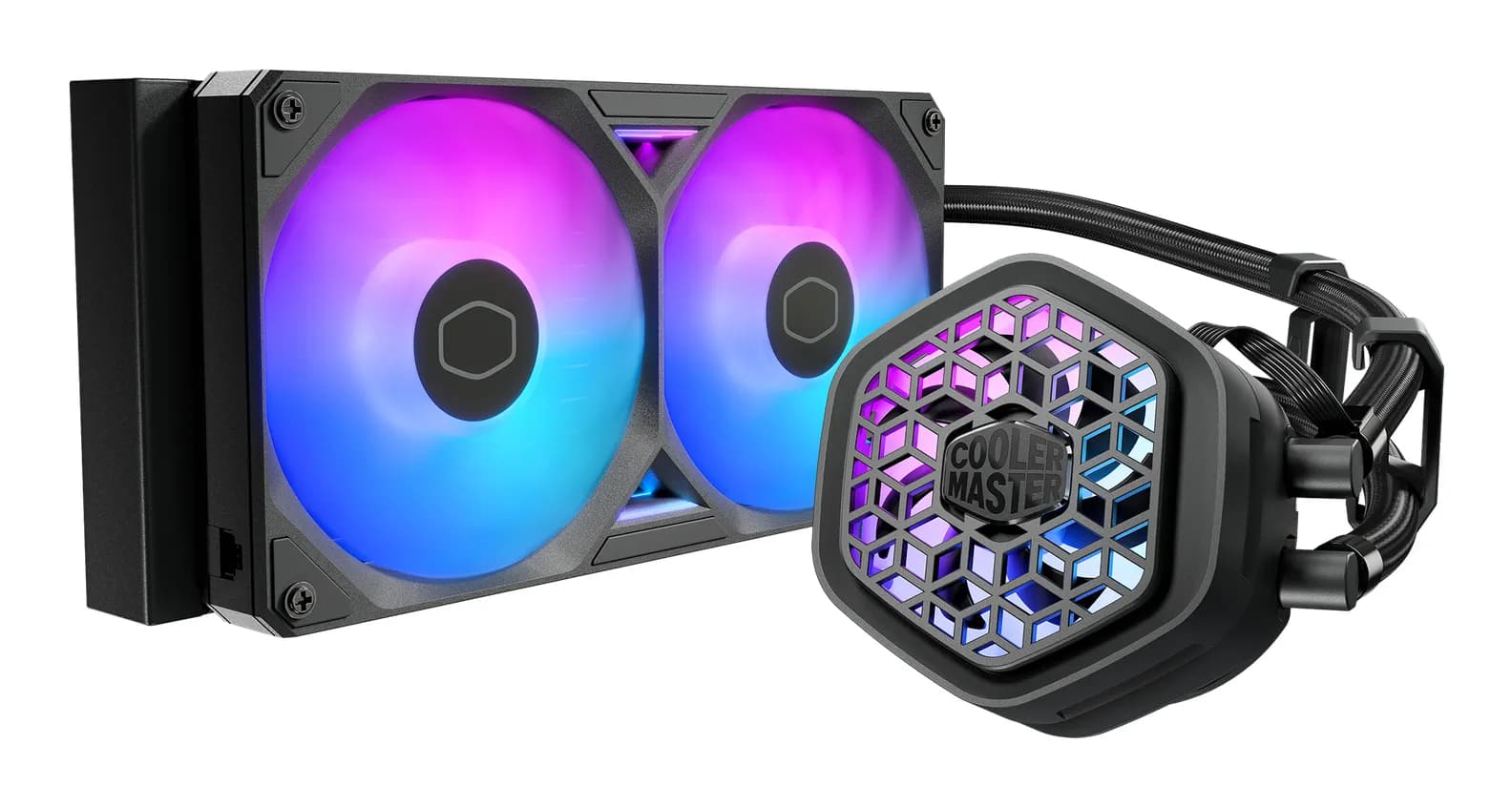 Cooler Master MasterLiquid Atmos II VRM Fan 240mm ARGB -nestejäähdytin, musta