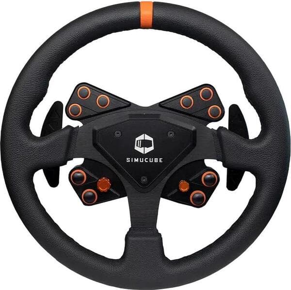 Simucube Tahko Round Black Edition Langaton 320 mm Nahkainen Ohjauspyörä (PC)