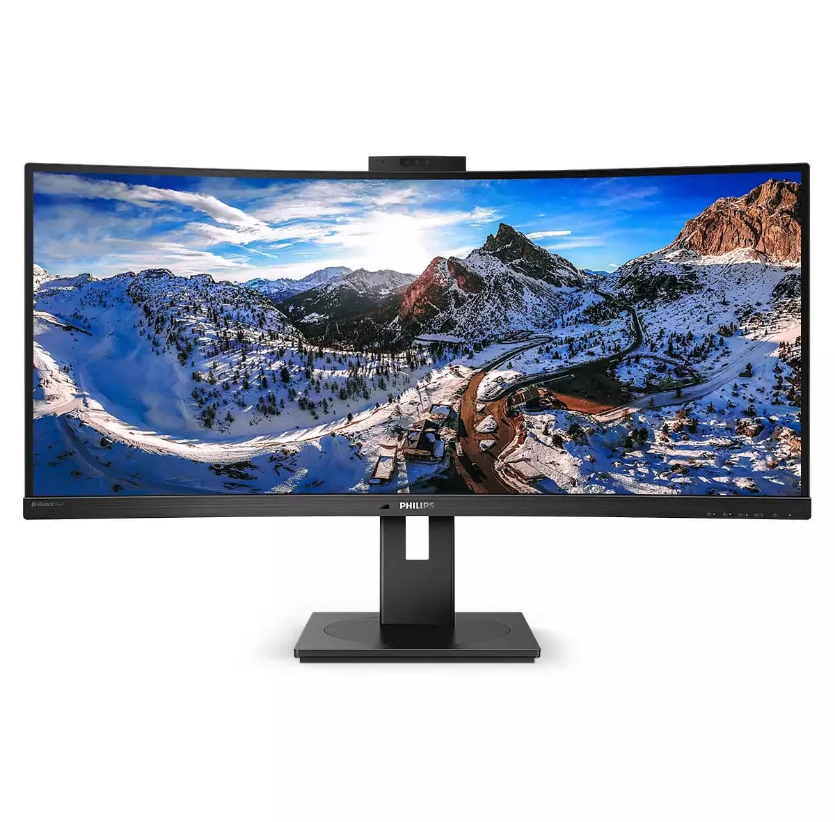 Philips Brilliance 346P1CRH 34" UWQHD, VA -kaareva näyttö, HDR, USB-C hub