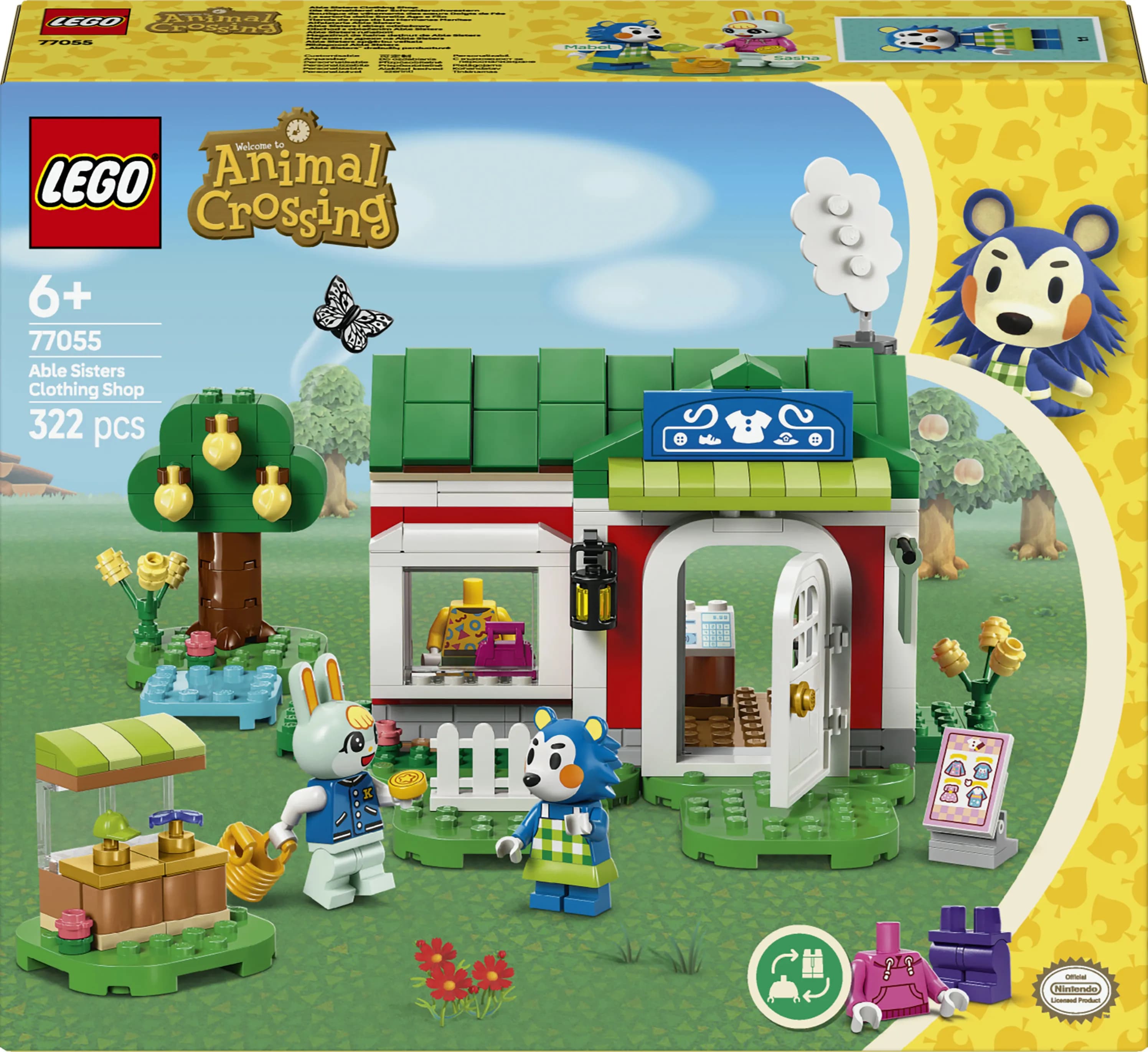 LEGO Animal Crossing Vaatekauppa Able Sisters 77055