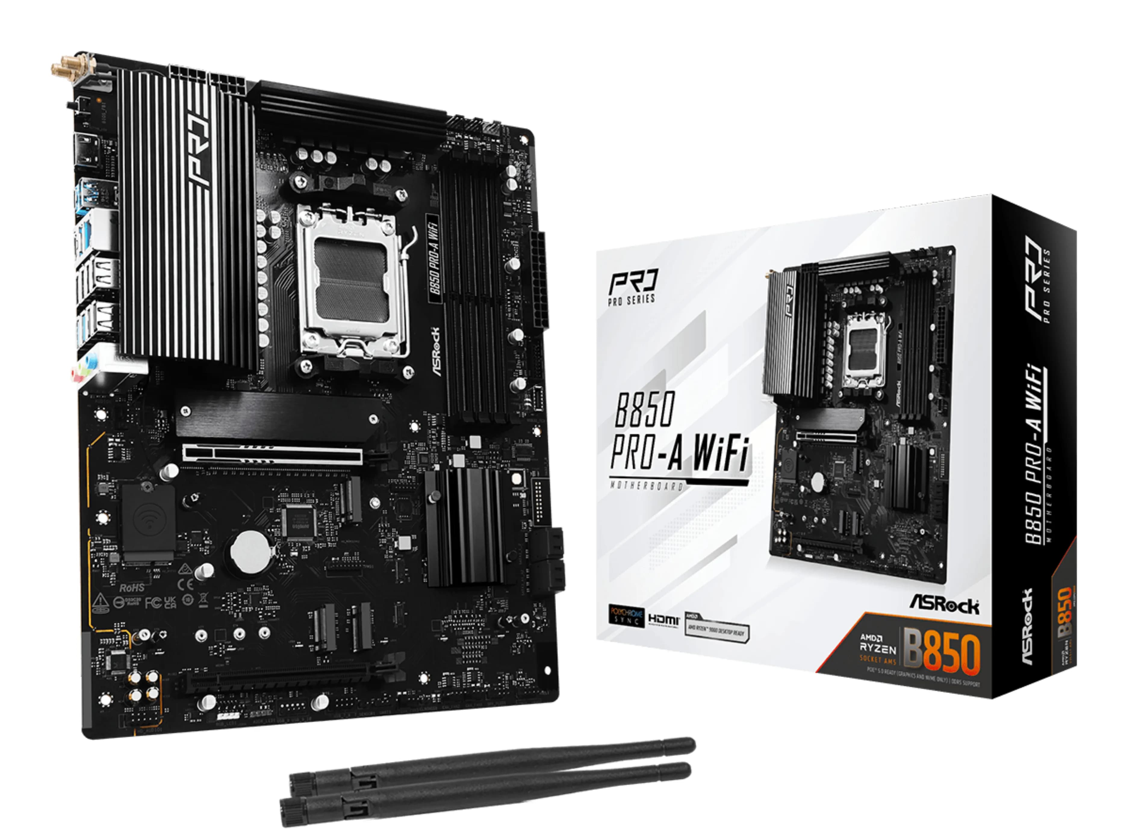 ASRock B850 Pro-A WiFi AM5 ATX -emolevy
