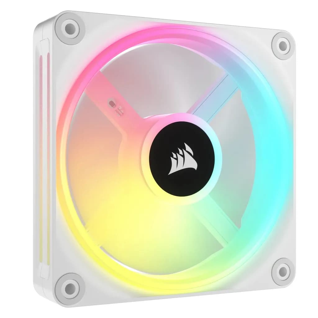 Corsair iCUE LINK QX120 RGB Valkoinen 120 mm PWM-kotelotuulettimen aloituspakkaus (3 kpl)