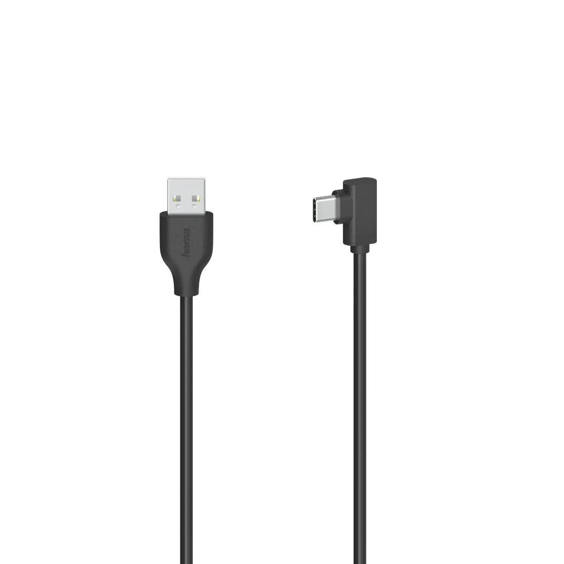 Hama USB-C – USB-A -kaapeli, 0,75 m, musta