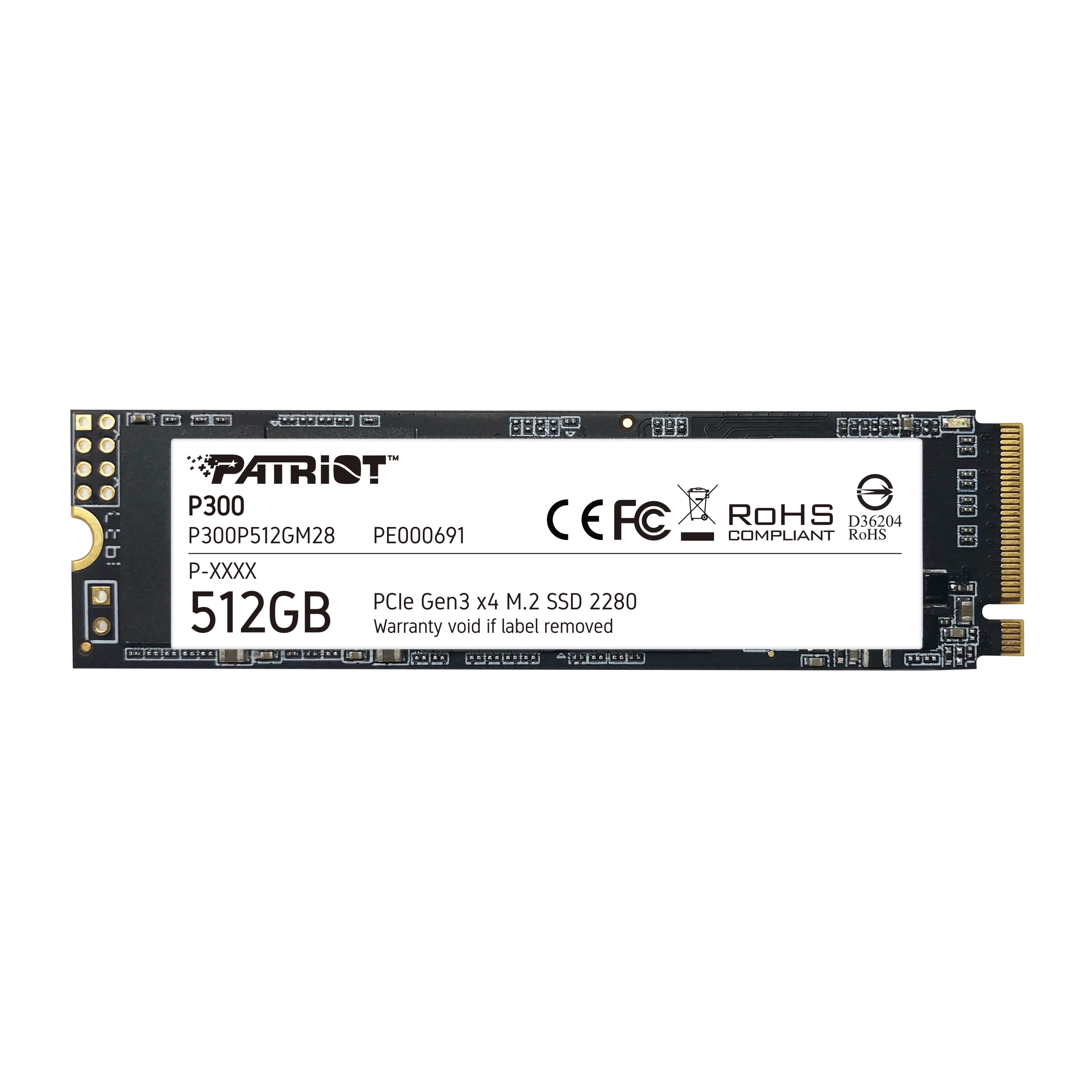Patriot P300 512 Gt M.2 PCIe Gen3 x4 NVMe -SSD-levy