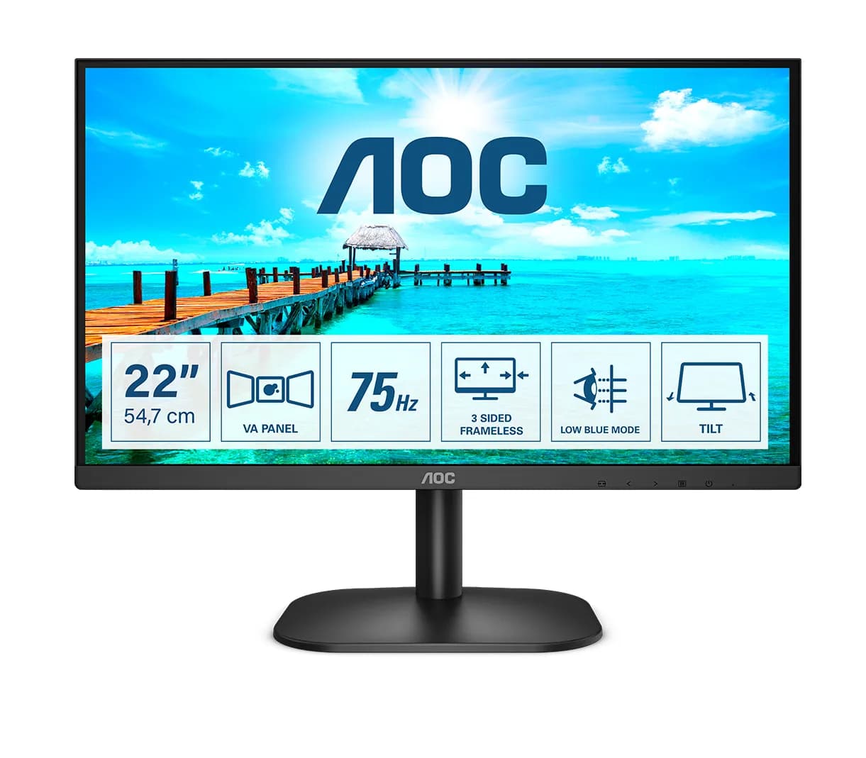 AOC 22B2H 22" Full HD, VA -näyttö