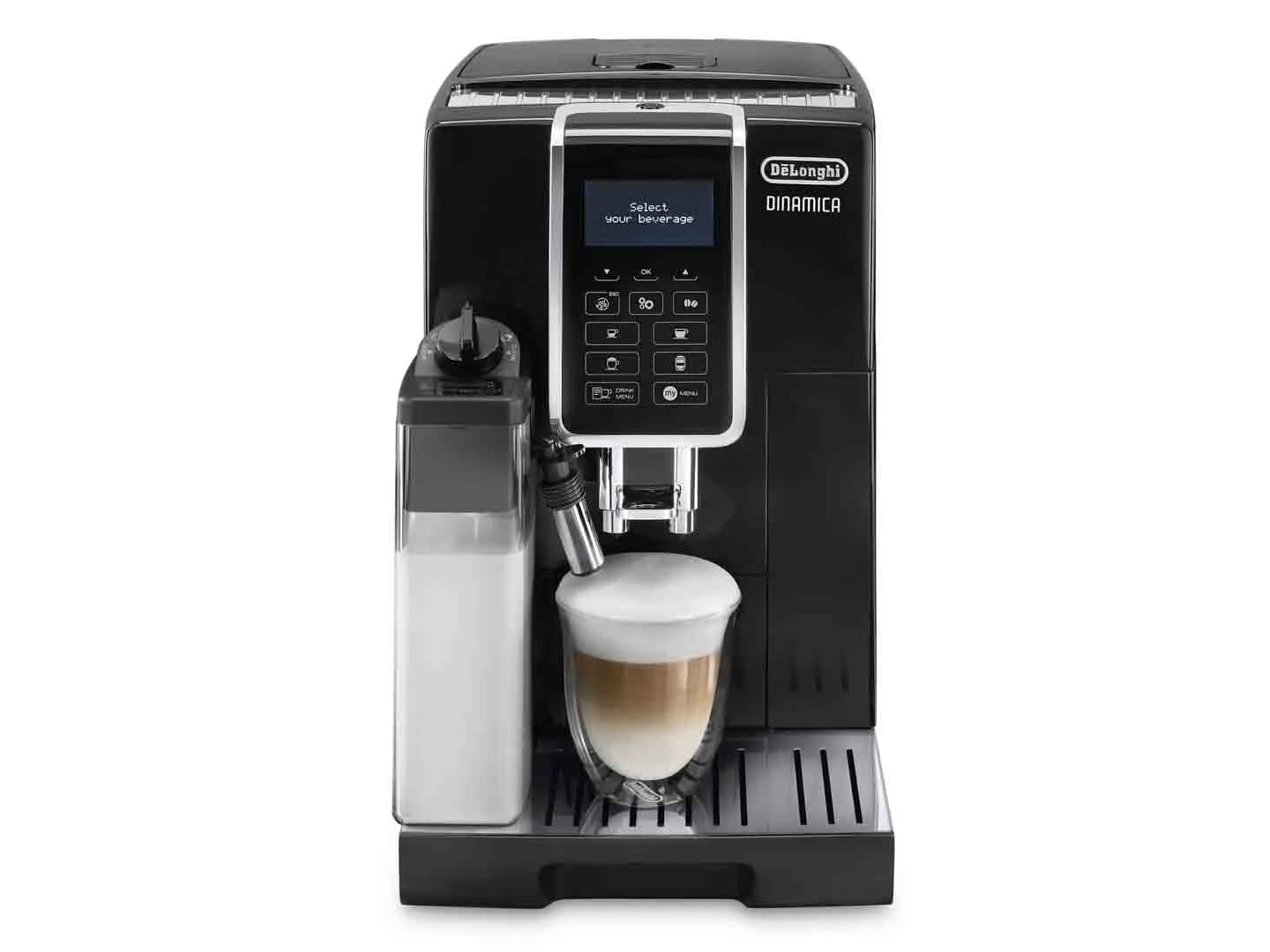 Delonghi DINAMICA ECAM 350.55.B -espressokeitin, täysautomaattinen, Musta